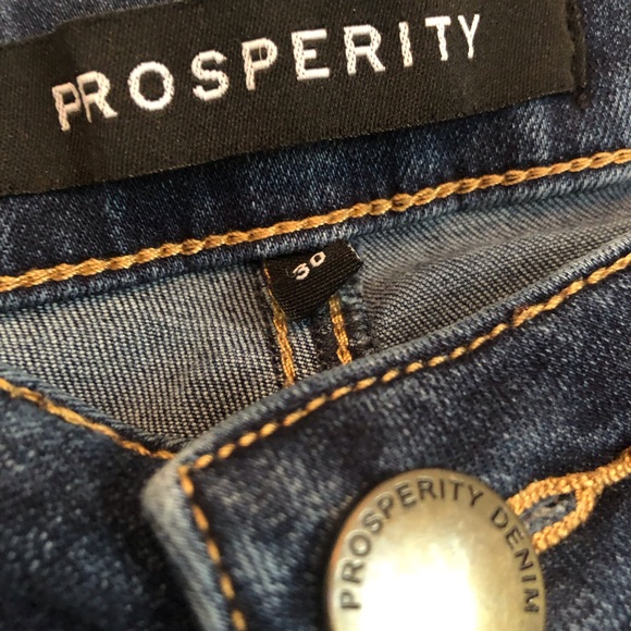 Prosperity ankle length jeans, size 30, rolled cuff, dark wash - Picture 4 of 6